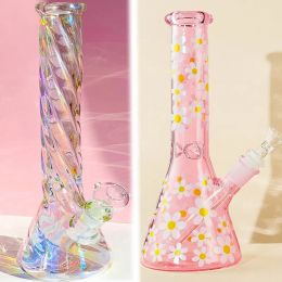 BIg Glasses Daisy Bong Hookahs Smoking Waterpipes Beaker Heady Glass Bubbler Water Bongs Downstem with 14mm Bowl BJ