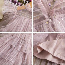 Girl's Dresses Summer Casual Princess Dress For Baby Girls 2022 New Fashion Lace Flower Clothes Kids Bowknot Ruffles Flare Costume For Children