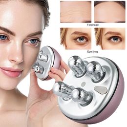 Eye Massager 3D Roller EMS Micro Current Tighten Skin Firming Face-lifting Device Skin Remove Edoema Fades Fine Lines Massager 231218