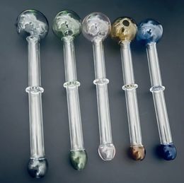 15cm Colour pipes heavy duty Pyrex Glass Oil Burner Pipe Burning jumbo Grace smoking borosilicate Concentrate pipes