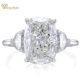 Wedding Rings Wong Rain Luxury 925 Sterling Silver Crushed Ice Cut G Colour Lab Sapphire Gemstone Wedding Engagement Jewellery Ring Wholesale 231218