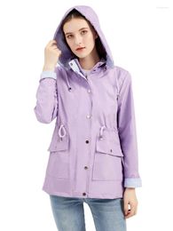 Women's Trench Coats Women Autumn And Winter Style Removable Hat Thermal Comfortable Coat Large Size Amazon Raincoat