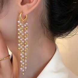 Dangle Earrings Pearl Tassel Korean Multi-layer For Women Romantic Personality Party Ear Accessories