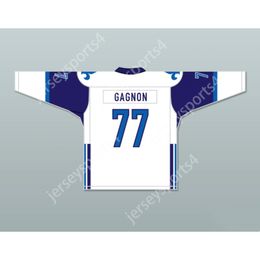 Custom FRANCIS GAGNON 77 LE NATIONAL DE QUEBEC AWAY HOCKEY JERSEY LANCE ET COMPTE NEW Top Stitched S-M-L-XL-XXL-3XL-4XL-5XL-6XL