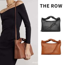 The Row Pure Original Soft Genuine Leather Handbag Camdem Fashion Shoulder Bag Handheld Crossbody Bag 231218