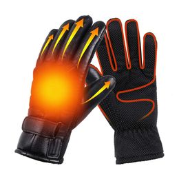 Five Fingers Gloves USB Heated Gloves Waterproof Winter Electric Warming Gloves Hand Warmers Winter Outdoor Warm Gloves for Fishing Riding Cycling 231218