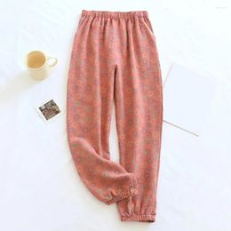 Women's Sleepwear Classic Sleeping Pants Pockets Relaxed Mid-rise Floral Print Loose Trousers