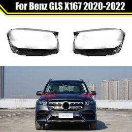 Car Headlight Glass Headlamp Transparent Lampshade Lamp Shell Light Caps Lens Cover for Mercedes-benz GLS X167 2020 2021 2022