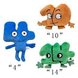 YORTOOB Battle for Dream Island Plush Toys Number '4' '10' '14' Cute Birthday Gift for Kids and Home Decorations