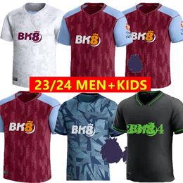 23 24 DIABY Soccer Jerseys MAN Kit Home 2023 2024 AsTOn VilLaS Football Shirt Training Away Fans Camisetas MINGS McGINN BUENDIA WATKINS Maillot Foot