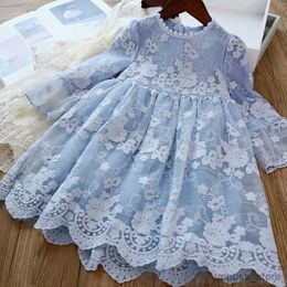 Girl's Dresses Cute Girls Flower Dress Princess Lace Design Baby Girls Party Dress Girls Kids Clothes Summer Tutu Casaul Children Clothing 2-7T