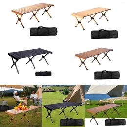 Camp Furniture Camping Folding Table Picnic With Storage Carrying Bags Foldable For Backyard Outdoor