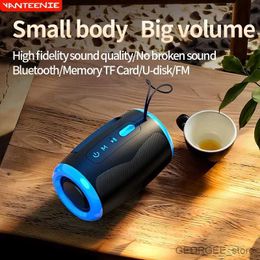 Portable Speakers Portable Bluetooth Speaker Outdoor Waterproof Wireless TWS Radio Column Box Speaker Support TF card Stereo 3D Hi-Fi Music Player