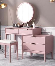 Decorative Plates Luxury Dressing Table Bedroom Multifunctional Flip Mirror American Postmodern High-end