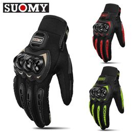 Motorcycle Gloves Brand New Suomy Summer Mesh Motorcycle Gloves Men Women Breathable Motocross Motorbike Moto Racing Gloves Touch Screen GuantesL2312.14