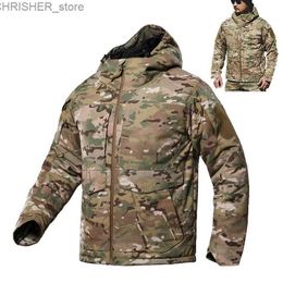 Tactical Jackets M65 Military Tactical Jacket Men's Windbreaker Tactical Military Uniform Hoodie Multi Pocket Winter Jacket for MenL231218