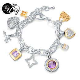 UNY Jewellery Bracelet Designer Brand David Inspired Bracelet Women Antique Cable Bracelets Valentine'Day Christmas Gift Bracel222s