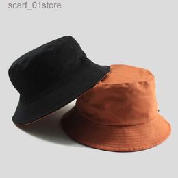 Wide Brim Hats Bucket Hats Large size fishing hats big head man summer sun hat two sides wear panama cs plus sizes bucket hats 57-59cm 60-62cm 63-64cmL231217