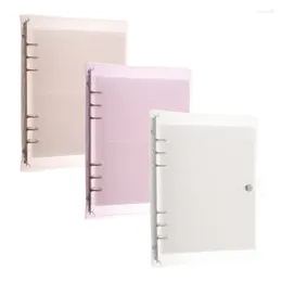 Spiral Notebook Cover Loose Diary Coil Ring Binder Filler Paper Seperate Planner Receive Bag Card Storage