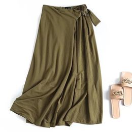 Dresses Dave&di Elegant Midi Long Skirts Women 2023 England Style Office Lady Fashion Skirt Simple Pleated Asymmetry High Waist