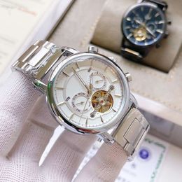 Top classic designer watches PP Commodity Men's Leisure 100 Fully Automatic 5-Pin Large Flywheel Mechanical Steel Band Watch with logo Quartz luxury