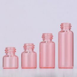 Hot Sale Best Price Mini Semi-transparent Rose Bottles 1-5ml Roller Bottle With Transparent Steel Ball And Rose Gold Cap