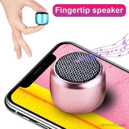 Portable Speakers Best Audio 5.0 Coin Size Colorful Metal Wireless Mini Bluetooth Speaker for Gift with Subwoofer Sound Portable Outdoor Speakers