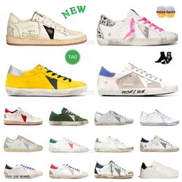 2024 dirty star sneaker golden sneakers casual shoes high top mid-star dupe hi Star Slipper Super stars Suede Flat loafers basket platform Womens Mens trainers