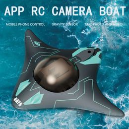 Electric RC Animals APP WIFI Real time Transmission RC submarines with camera Six way Underwater HD Camera remote control boats Outdoor Children Toy 231218