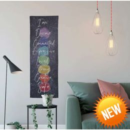 Chakra Tapestry - Positive Affirmations - Daily Meditations - Balance Energy ArtHome Decoration