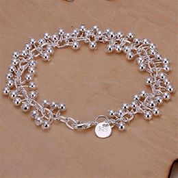 gift 925 silver Light Grape bracelet DFMCH017 Brand new fashion 925 sterling silver plated Chain link bracelets high282x