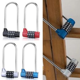 Door Locks Luggage Code Lock Suitcase Travel Gym Password Padlock Lengthened Shackle 4 Digit Combination 231218