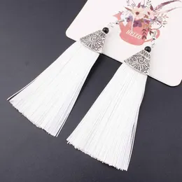 Hoop Earrings Mode Style Summer Tiered Long Tassel For Women National Wind Exaggerated Stacked Dangle