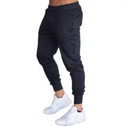 Men's Pants Casual Sports Trousers Solid Colour Joggers Comfortable Loose Fit Drawstring Closure Multiple Sizes