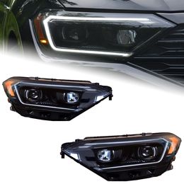 Car Lights for VW Jetta Sagitar Headlights 20 19-20 22 Jetta mk7 Dynamic Signal Head Lamp LED Headlights DRL Accessory