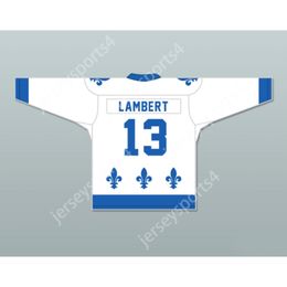 Custom PIERRE LAMBERT 13 LES SAINTS DE CHICOUTIMI HOCKEY JERSEY LANCE ET COMPTE NEW Top Stitched S-M-L-XL-XXL-3XL-4XL-5XL-6XL