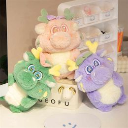 28CM Dragon Dinosaur Mascot Macaron Style Stuffed Animal Plush Toy Doll Christmas Gift