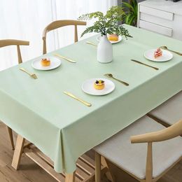 Table Cloth High Grade Tablecloth Waterproof Oil Resistant Scald And Wash Free PVC 2023 Latest Dining Tabl WCLing219