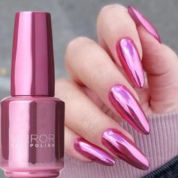 Gel Nail Gel 12 Colors Mirror Polish Longlasting Quickdrying Metallic Silver Purple Rose Gold Nail Polish Is Not Peelable Nails Decora