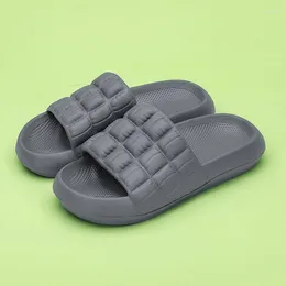 Slippers Thick Platform Bathroom Home Women Cloud Fashion Soft Sole EVAIndoor Sandals Non-Slip Flip Flop Men