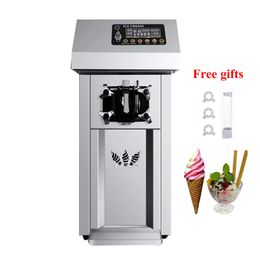 Ice Cream Making Machine Commercial Soft Ice Cream Maker Stainless Steel Sweet Cone Vending Machine 110V 220V