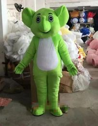 Costumes Green Elephant Mascot Costumes Halloween Fancy Party Dress Cartoon Character Carnival Xmas Easter Advertising Birthday Party Costu