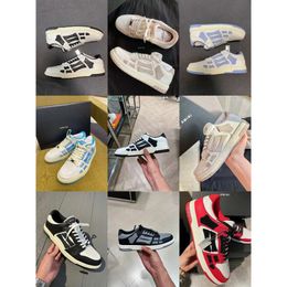 Amiiri Direct Mail Authentic 22 New Early Winter Bone Shoes Coloured Bone Pattern Low cut Women's Sports and Casual Men's Board Shoes