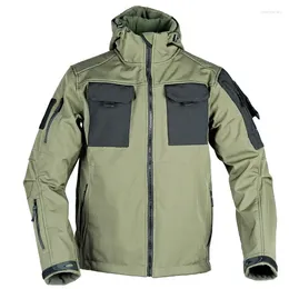 Men's Jackets Spring And Autumn Tactical Softshell Coat Windbreaker Waterproof Outdoor Jacket Combat
