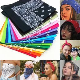 Bandanas 2024 Hip Hop Bandana Outdoor Riding Street Dance Hair Band Mask UV Breathable Man Women Fashion Accessories