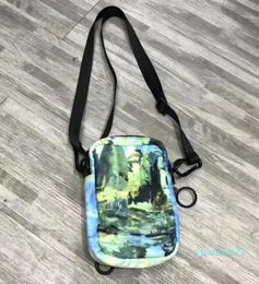Bags 50% off Mens Designer outdoor Mini messenger bag Multicoloured Lake Hip Bag Cross Body with patch pocket adjustable shoulder strap