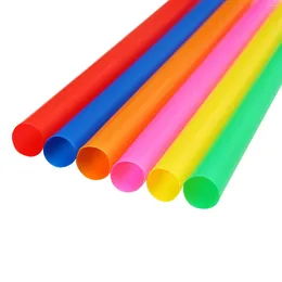 Disposable Cups Straws Multicolor 100Pcs Drinking Pearl Milk Tea Juice Sucker Sturdy Straight Drinks Drink Bar Accessories