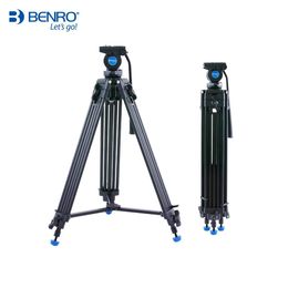 Accessories BENRO KH25P KH25P Portable Aluminium Tripod for Professional Camcorder/Video Camera/DSLR Tripod Stand with Hydraulic Ball Head