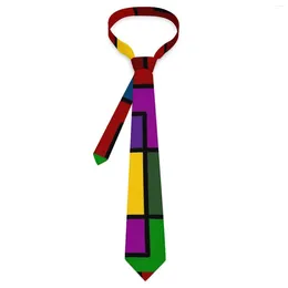 Bow Ties De Stijl Inspired Tie Abstract Art Daily Wear Party Neck Elegant For Men Graphic Collar Necktie Gift Idea