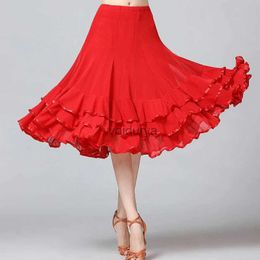 Skirts Lady Ballroom Dance Skirts FeMale Waltz Modern Dancing Skirts Tango Performance Costume Standard Dance Skirts YQ231218